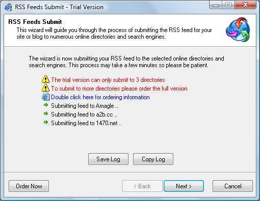 RSS Feeds Submit - Screenshot #2