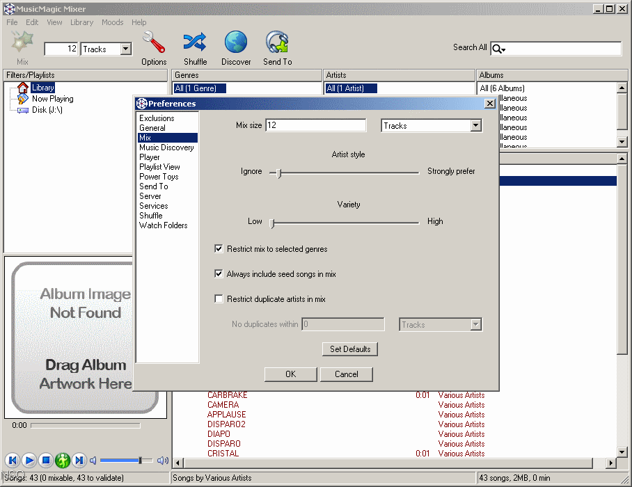 MusicMagic Mixer - Screenshot #2