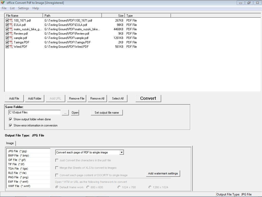 office Convert Pdf to Image - Screenshot #5