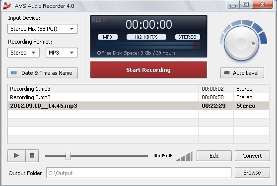 AVS Audio Recorder - Screenshot #3