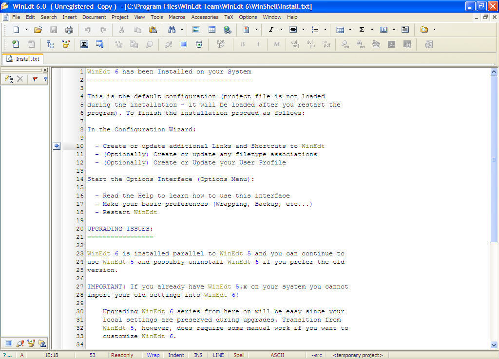 WinEdt - Screenshot #17