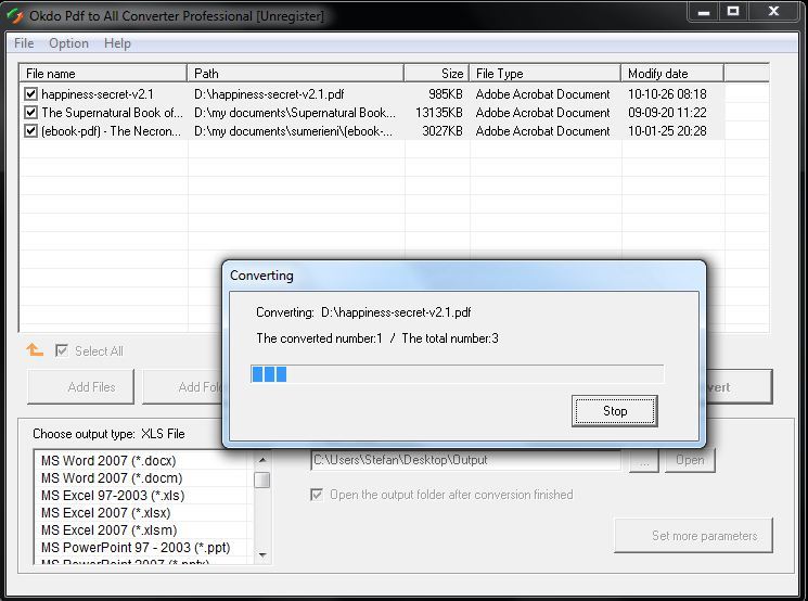 Okdo Pdf to All Converter Professional - Screenshot #22