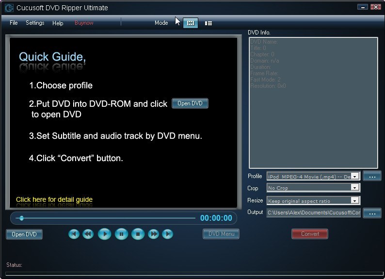 Cucusoft DVD to iPod + iPod Video Converter Suite - Screenshot #1