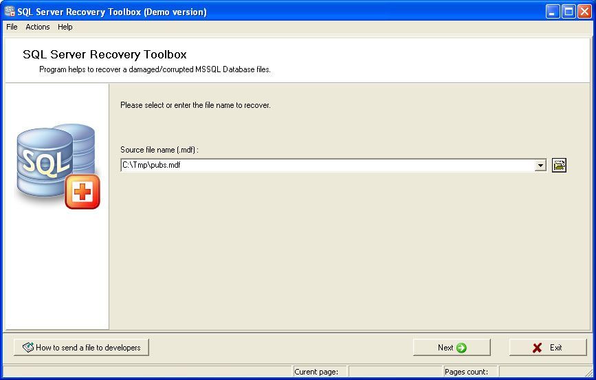 SQL Server Recovery Toolbox latest version - Get best Windows software