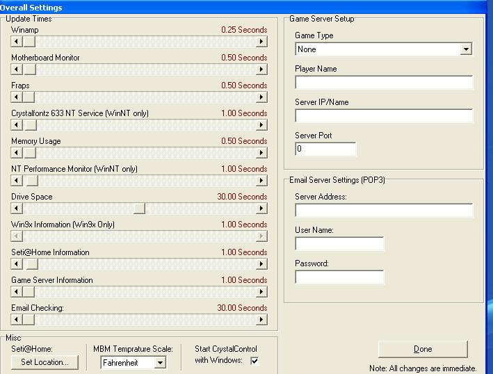 CrystalControl - Screenshot #1