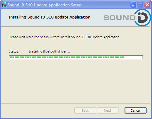 Sound ID 510 Update Application - Screenshot #2