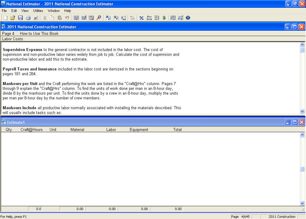 2011 National Construction Estimator download for free ...
