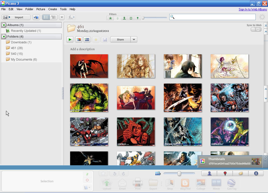 Picasa Web Albums Live Publisher - Screenshot #1