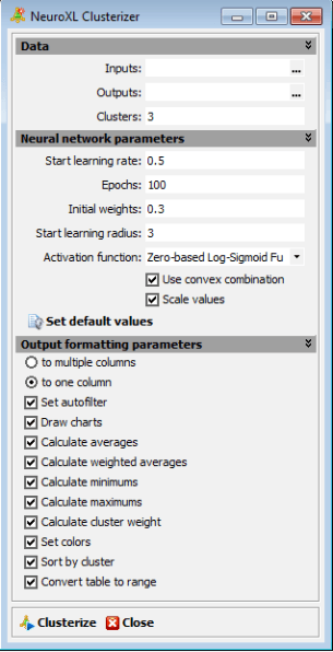 NeuroXL Clusterizer - Screenshot #1