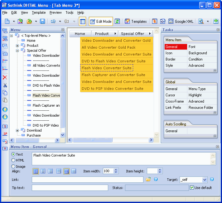 General menu. DHTML menu Builder. DHTML примеры. JAVASCRIPT меню. Suite menu.