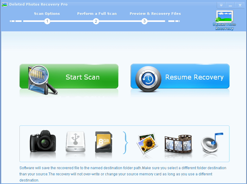 Deleted Photos Recovery Pro - Screenshot #1