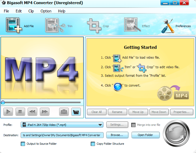 ffmpeg convert vob to mp4 windows