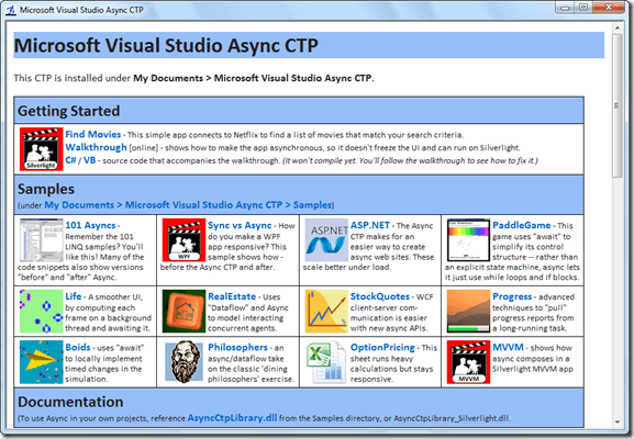 Microsoft Visual Studio Async CTP - Screenshot #2