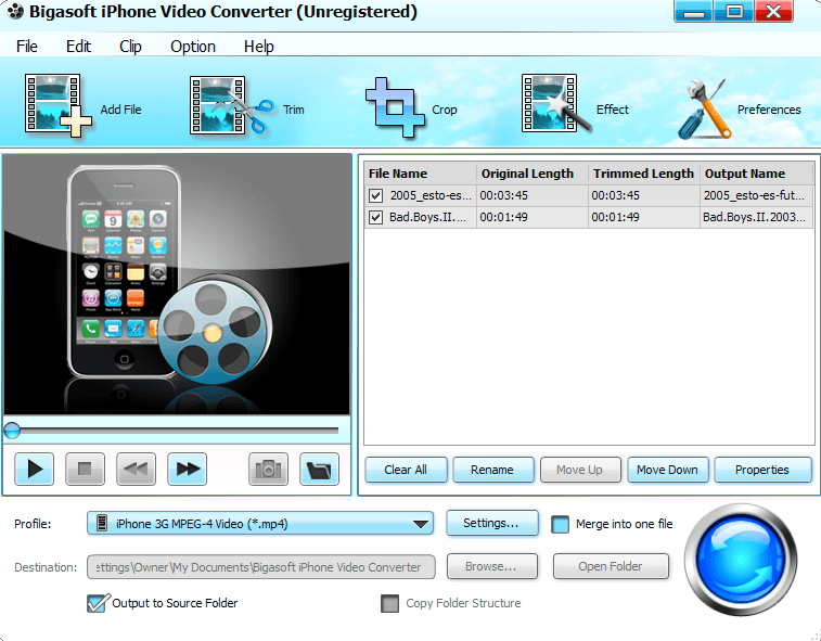 Bigasoft iPhone Video Converter download for free SoftDeluxe