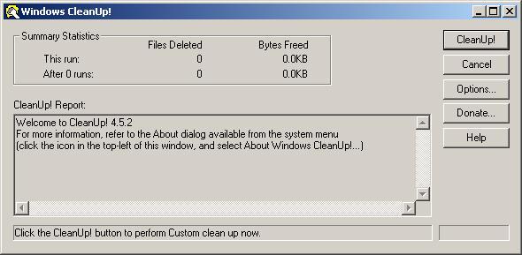 clean up for windows 10