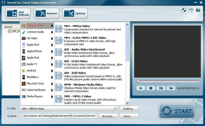 SnowFox Total Video Converter - Screenshot #9