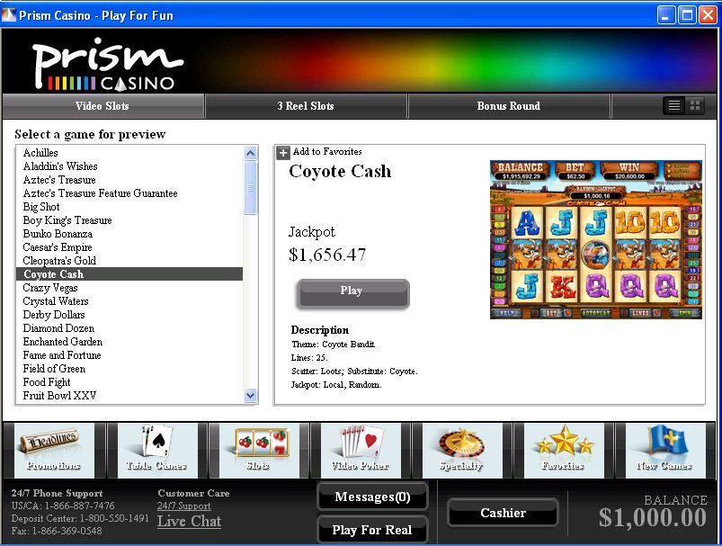 Prism Casino No Download