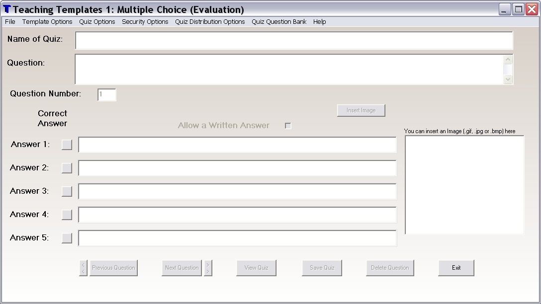 Teaching Templates Quiz Maker - Screenshot #7