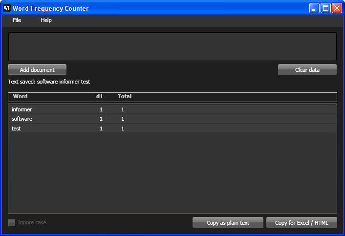 Word Frequency Counter