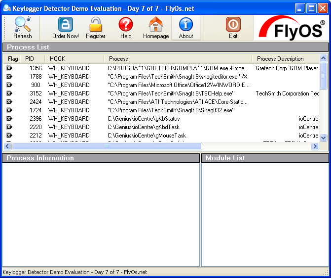 keystrokes logger detection keystrokes logger detection
