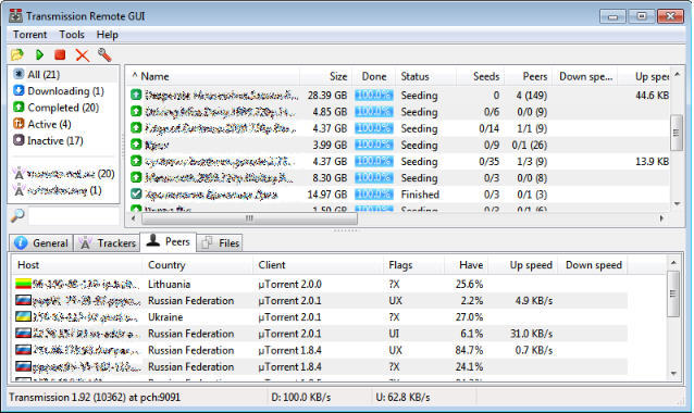 Transmission Remote GUI - Screenshot #7