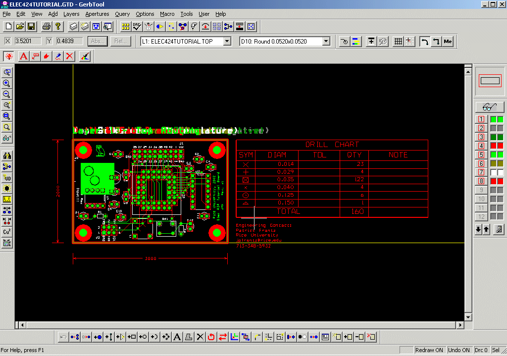 I 6 view. Start Layout.