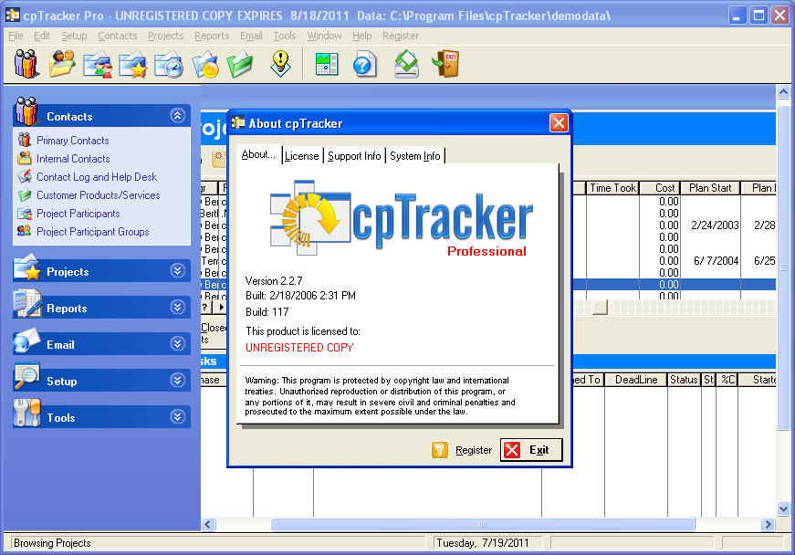 cpTracker Professional latest version - Get best Windows software