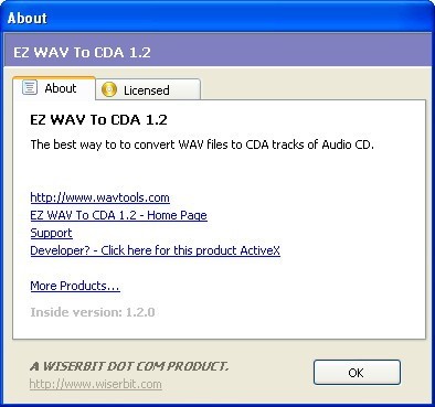 EZ WAV To CDA - Screenshot #1