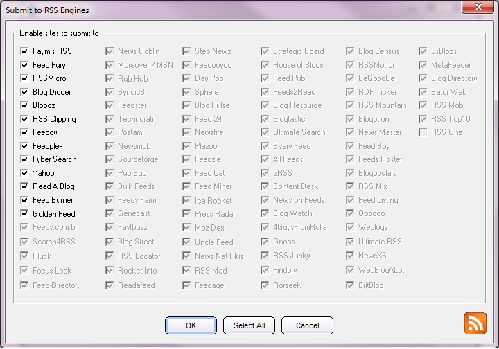 RSS Submit - Screenshot #7