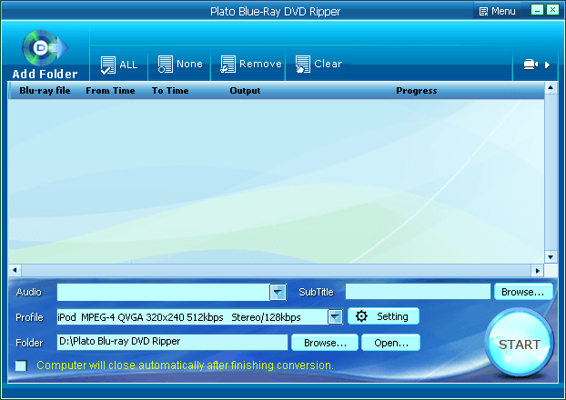 Plato Blu-ray DVD Ripper - Screenshot #5
