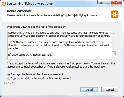 logitech unifying receiver software download windows 10