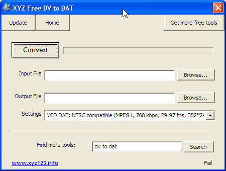XYZ Free DV to DAT - Screenshot #2