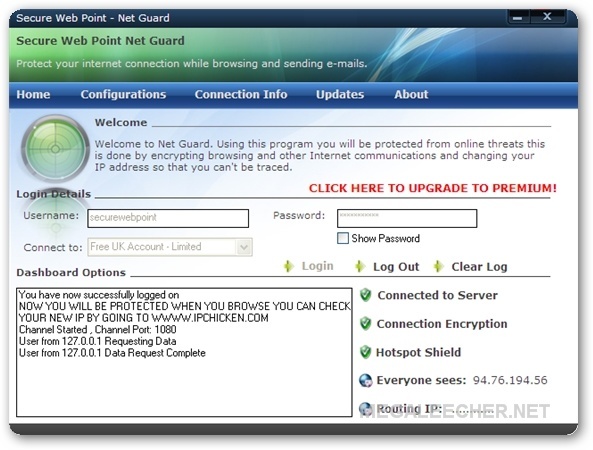 Secure Web Point Encrypted VPN - Screenshot #2