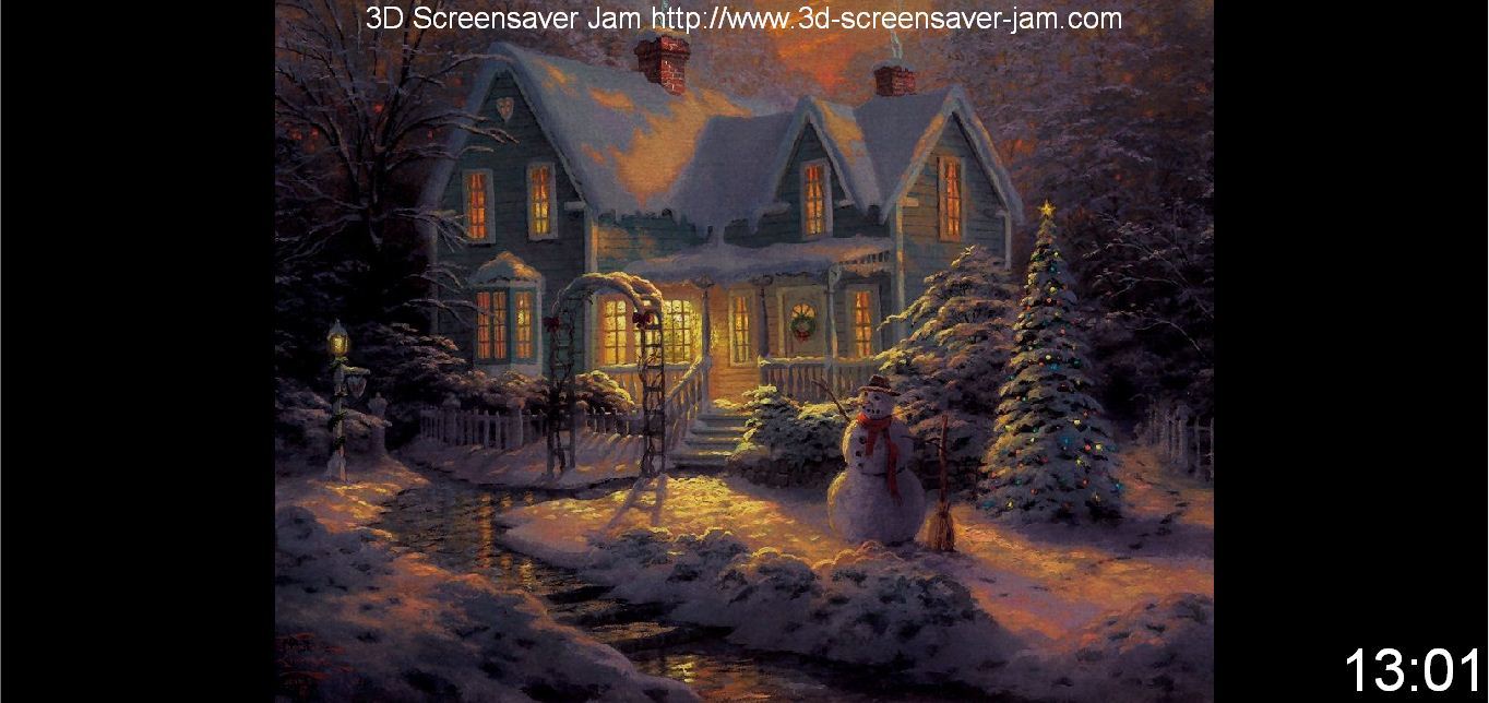 Painted Christmas Screensaver - Screenshot #1