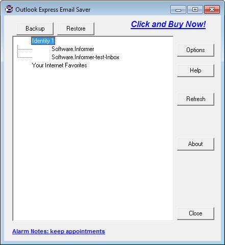 Outlook Express Email Saver - Screenshot #2