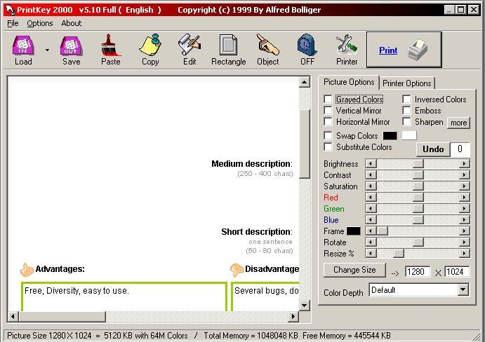 PrintKey2000 - Screenshot #2