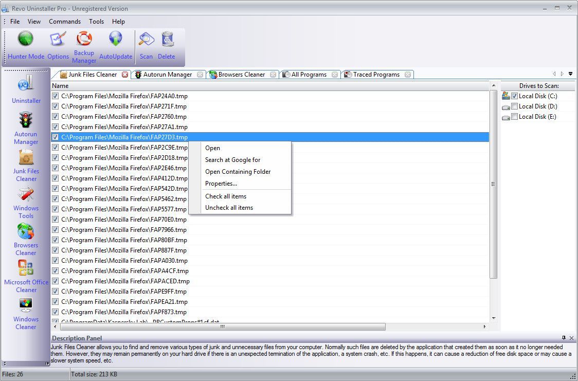 Revo Uninstaller Pro - Screenshot #24