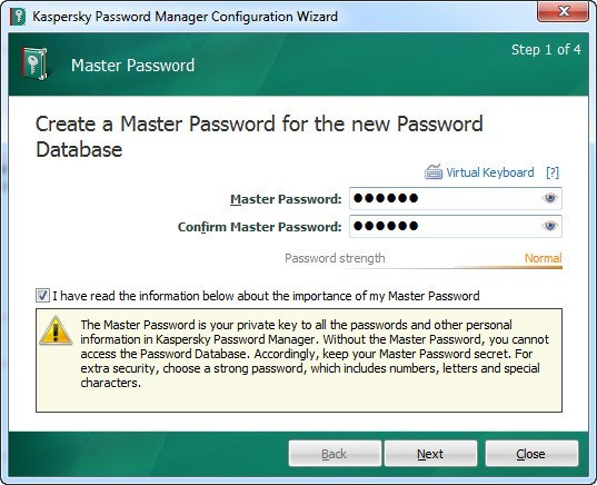 kaspersky password manager safe