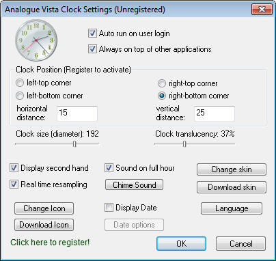 Analogue Vista Clock download for free - SoftDeluxe