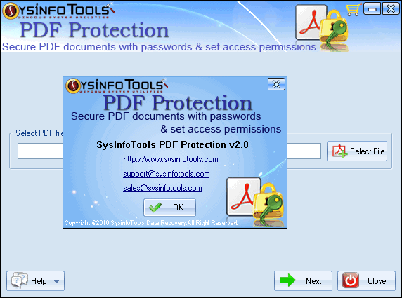 SysInfoTools PDF Protection latest version - Get best Windows software