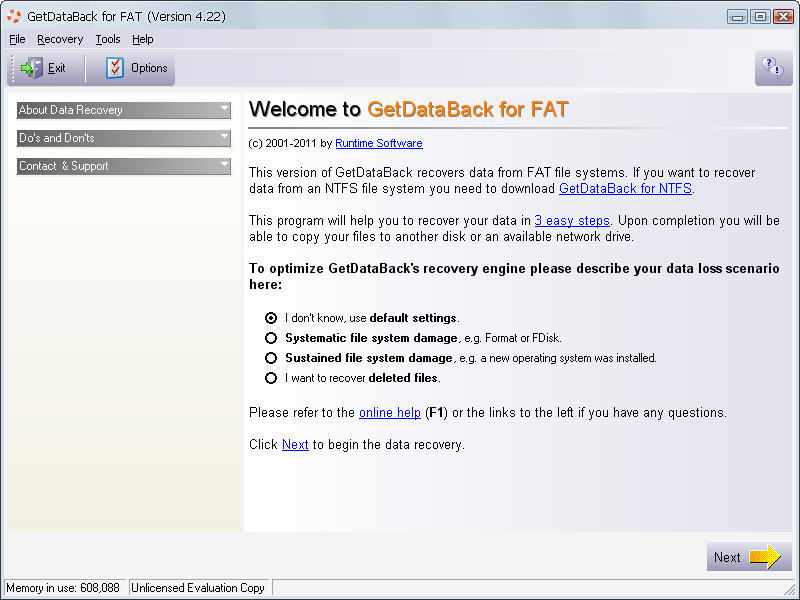GetDataBack for FAT - Screenshot #4