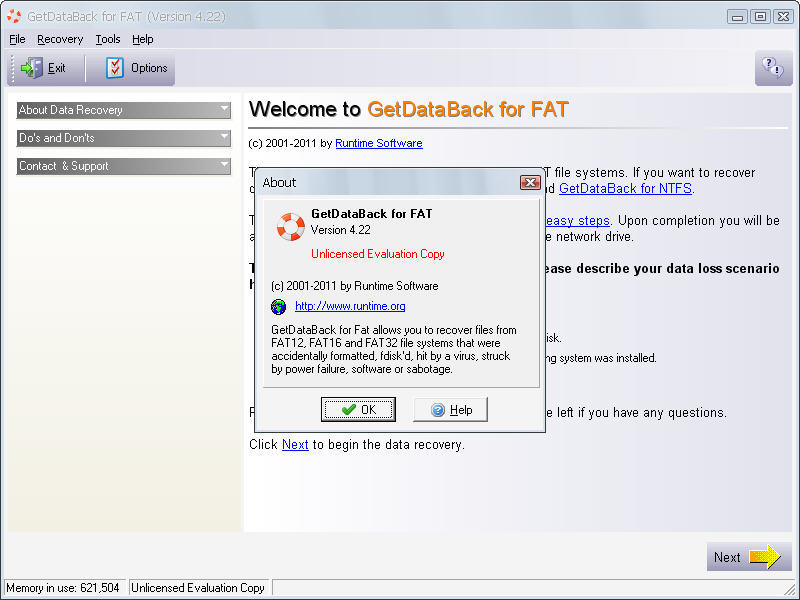 GetDataBack for FAT - Screenshot #2