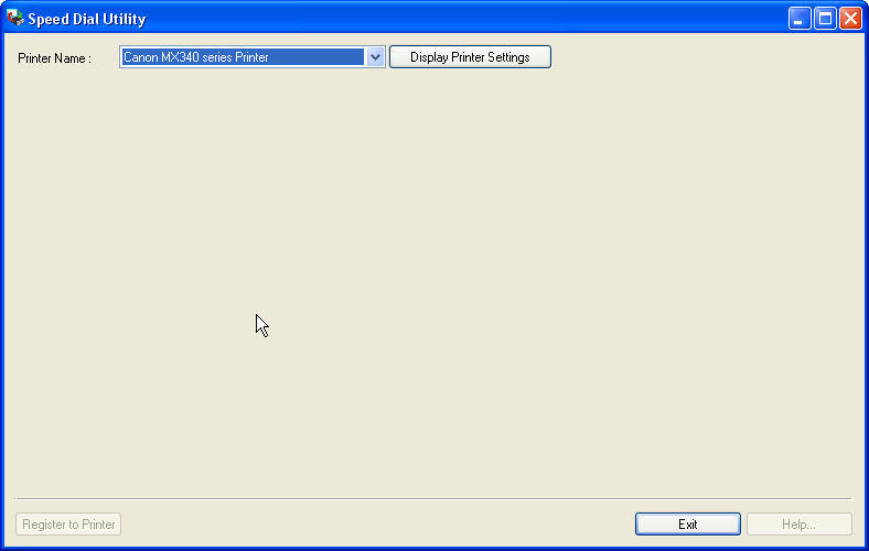Canon Speed Dial Utility - Screenshot #3
