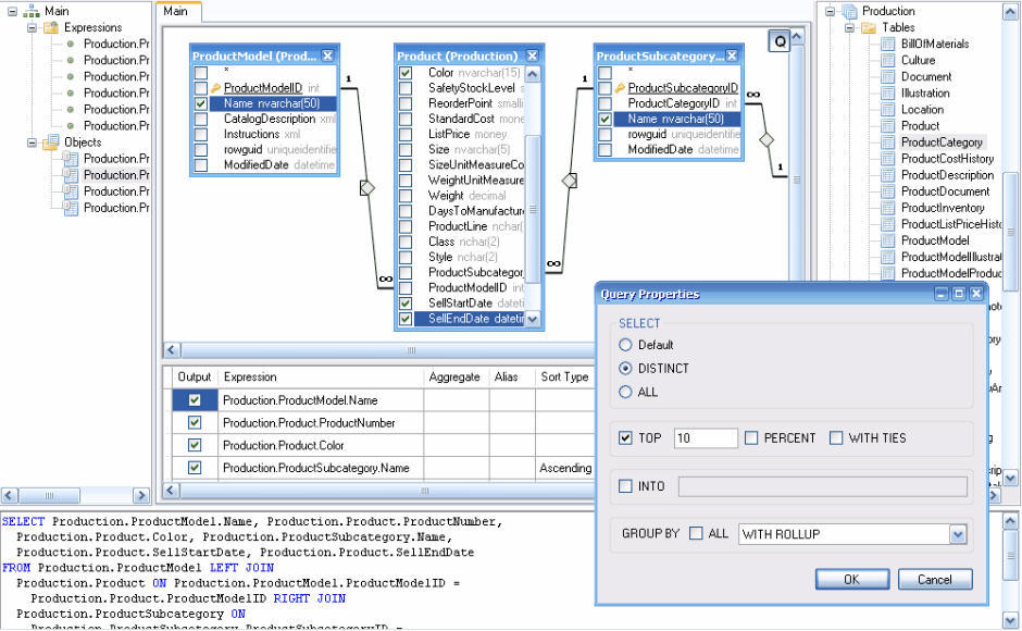 Active Query Builder ActiveX Edition - Screenshot #1