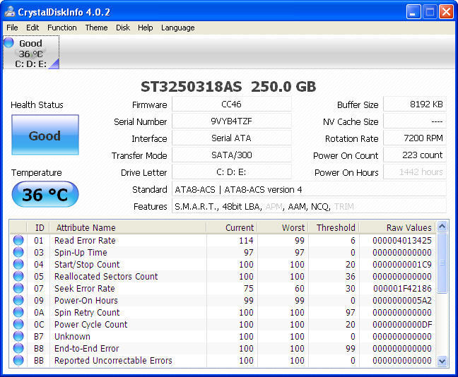 CrystalDiskInfo - Screenshot #27