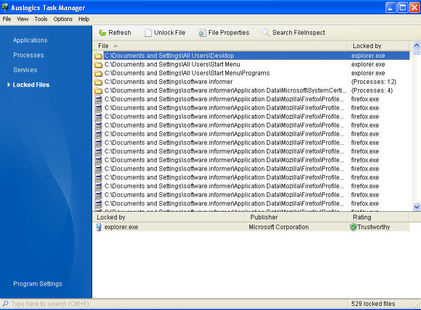 Auslogics Task Manager - Screenshot #1