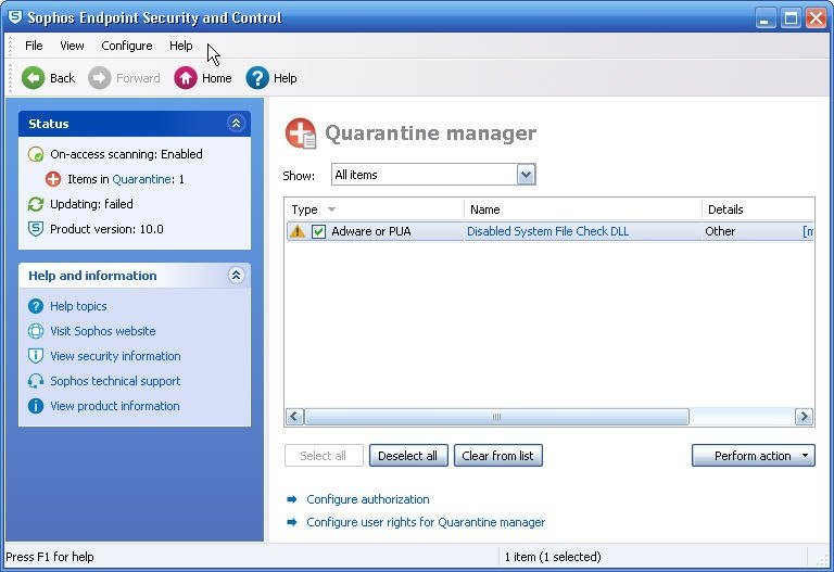 Sophos Anti-Virus download for free - SoftDeluxe