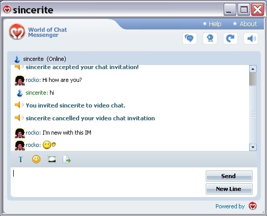 World of Chat messenger - Screenshot #1