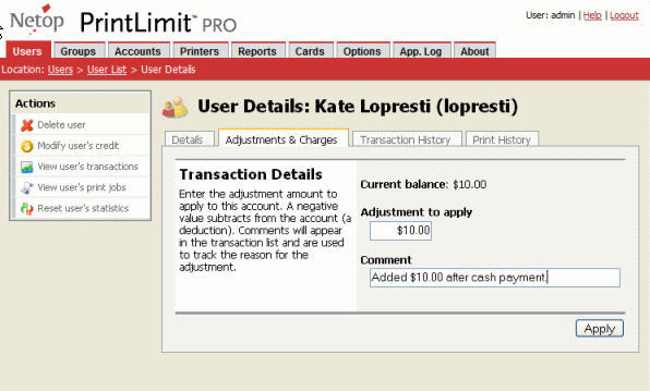 Print-Limit Pro - Screenshot #1