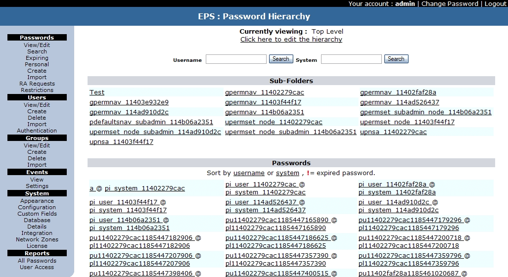Enterprise Password Safe - Screenshot #1